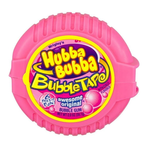 Hubba Bubba Bubble Tape Awesome Original Bubble Gum, 2 Oz / 56.7 G, 2 Pack