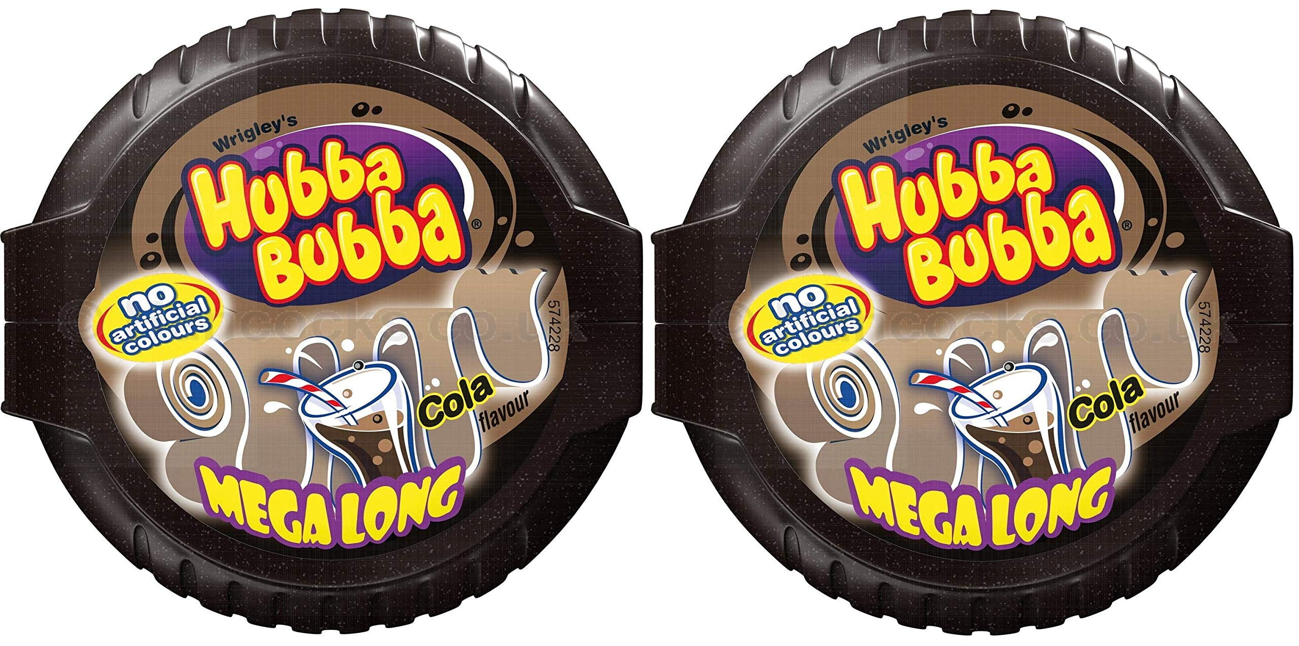 Hubba Bubba Bubble Tape Cola Gum, Bubble Tape Cola Gum of 56 Gram, Pack of 2.