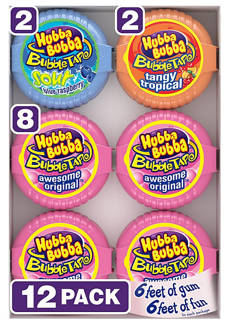 Hubba Bubba Bubble Tape Gum (2 oz., 12 ct.)Pack of 2