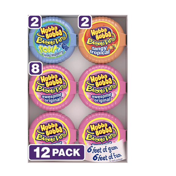 Hubba Bubba Bubble Tape Gum, 2 oz., 12 pk.