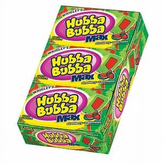 Hubba Bubba Max Bubble Gum, Strawberry Watermelon 9 ea