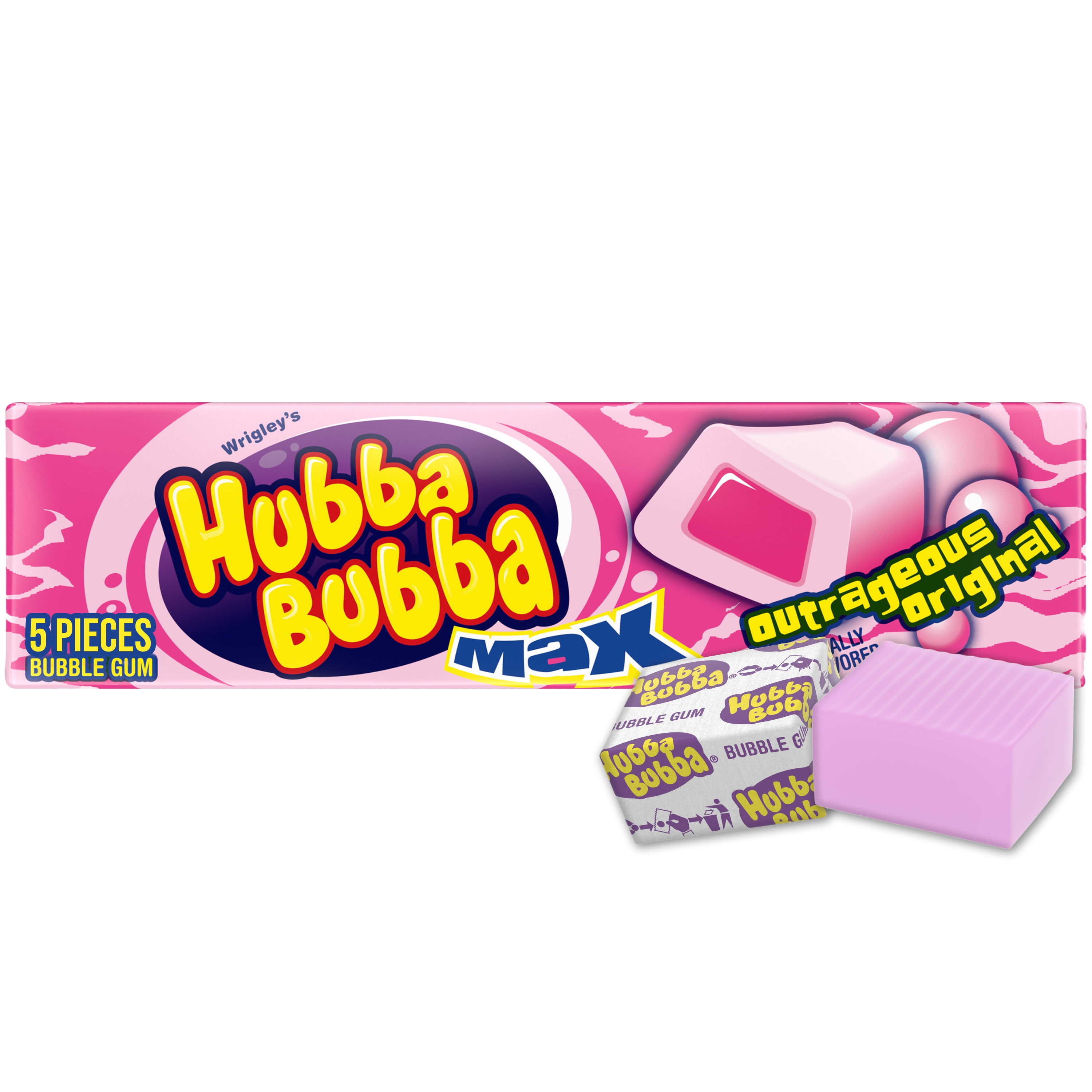 Hubba Bubba Max Original Bubble Gum - 5 Pieces pack