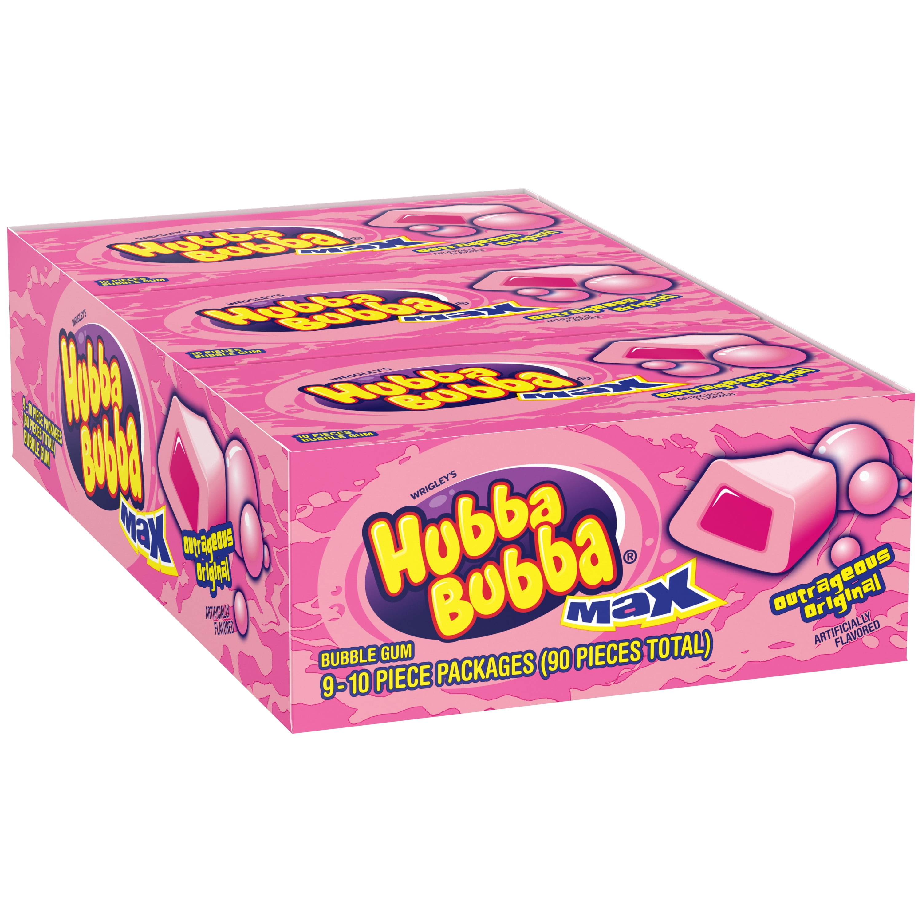 Hubba Bubba Max Original Chewing Gum, 10 piece, 9 ct