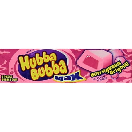 Hubba Bubba Max Outrageous Original Gum, 18 Count