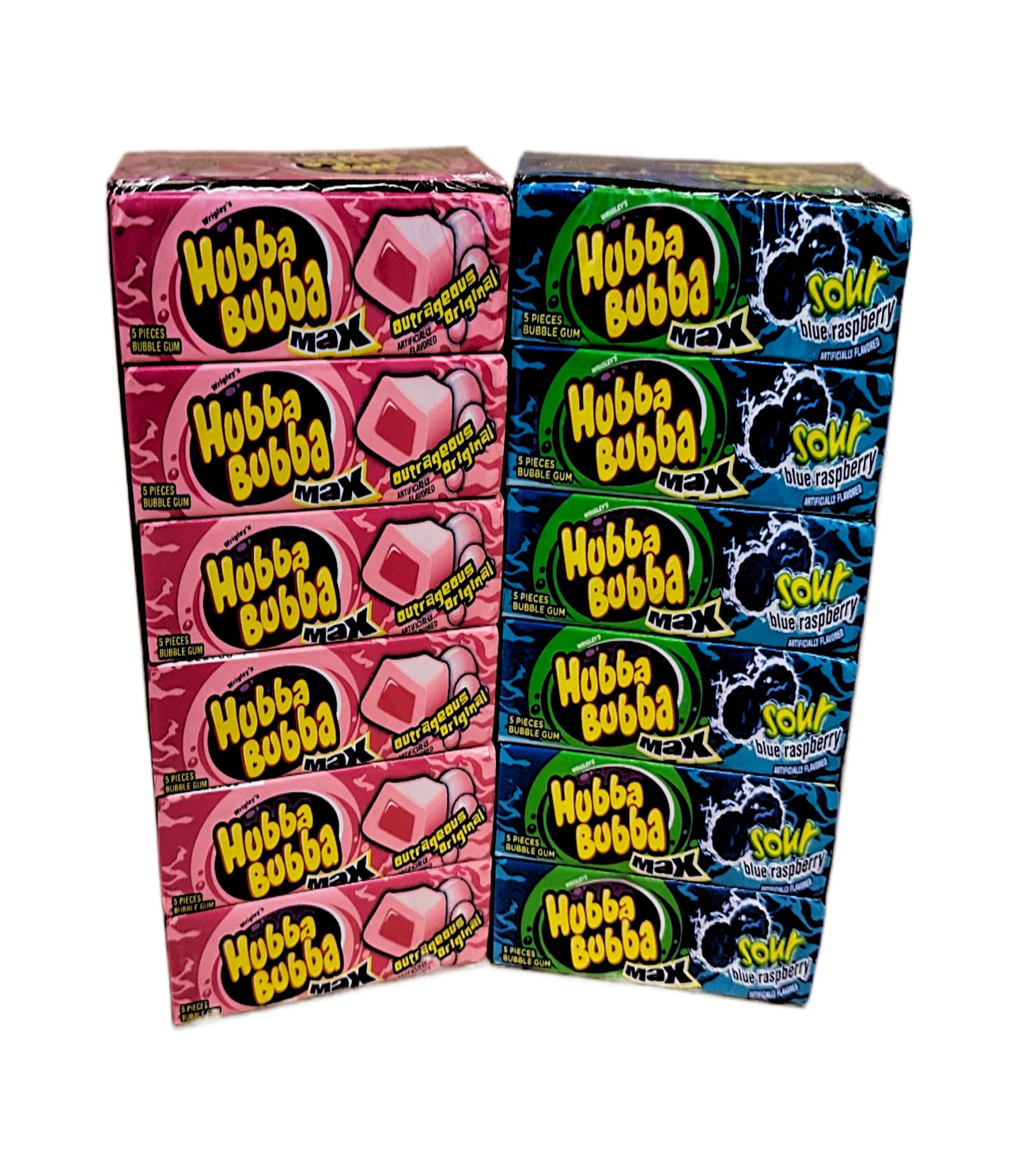 Hubba Bubba Variety Pack 1 Package of Original and 1 Package of Blue