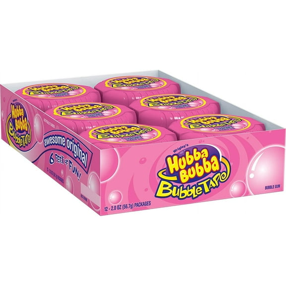 Hubba Hubba Bubbles Original Bubble Tape (Pack of 24, Boxed)