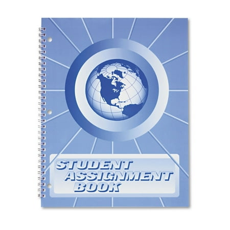 Ward Student Assignment Notebook, Assignment Planner for College Students, White, 11 x 8 ½, 40 pgs