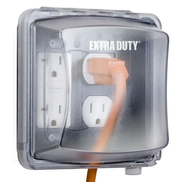 Hubbell 2-Gang Vertical Mount Non-Metallic In-Use Outdoor Outlet Cover