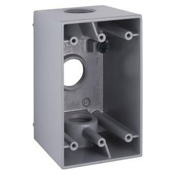 Bell Outdoor Weatherproof Box,3/4 in Hub,3Inlet 5386-0
