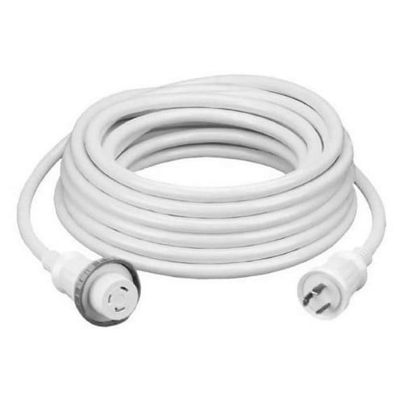 Hubbell 30A/125V 25' Cable Set White HBL61CM03W