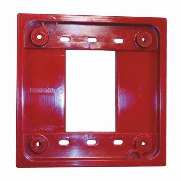 Adapter Plate, Red, For Use With 1- and 2-gang 4-PLEX(R) Device Boxes