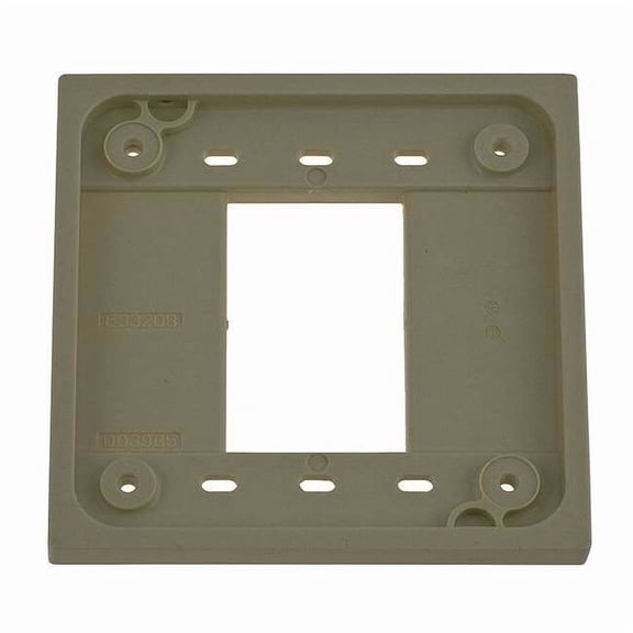 Hubbell Wiring Device-Kellems Adapter Plate,Ivory,For 1&2 Gang Boxes HBL4API