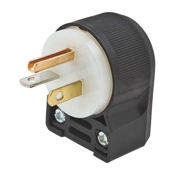 Straight Blade Plug, 5-20P, 20 A, 125V AC, 2 Pole, Screw Terminals, Grounded