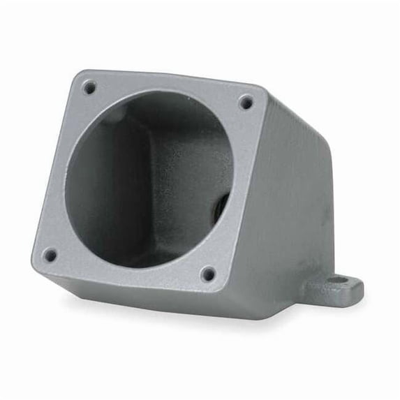 Hubbell Wiring Device-Kellems Angle Back Box,15,60/100 A,1.5in MB601007W