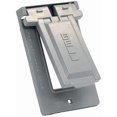 thumbnail image 1 of Hubbell-Bell 5103-0 Weatherproof Single Gang Vertical Device Mount Cover GFCI Pack of 3, 1 of 1