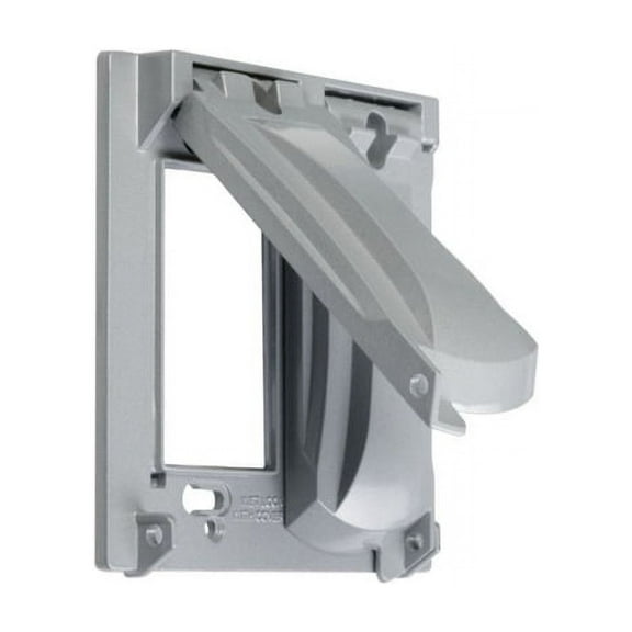 Taymac Mx2050s 4-13/16" Wide 2 Gang Flip Cover - Grey