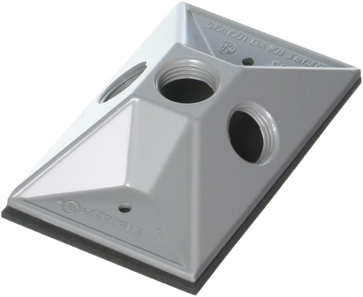 HubbellBell Weatherproof Lampholder Cover Gray