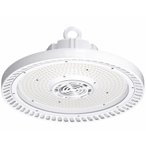 Hubbell CRN Wet Location LED High Bay CRN-40LX-EDU-OCS, 100 Watt, 14,000 lumen, Replaces 250W HID, 4000K, 120-277V, with microwave occupancy sensor, 0-10V dimming, IP65