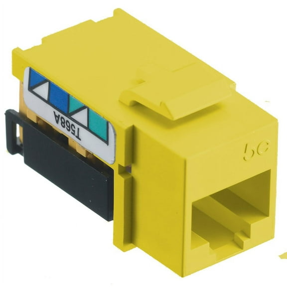 Hubbell Cat 5e Modular Data Jack Yellow NSJ5EY