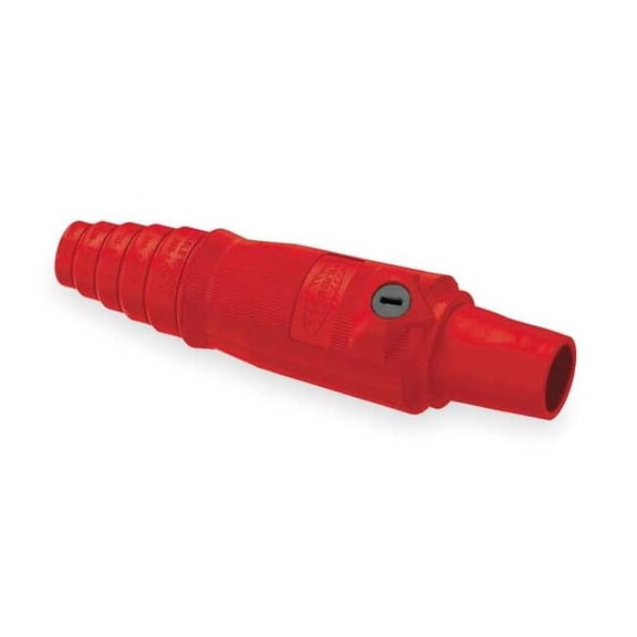 Hubbell Wiring Device-Kellems Connector,Double Set Screw,Red,Female HBL400FR