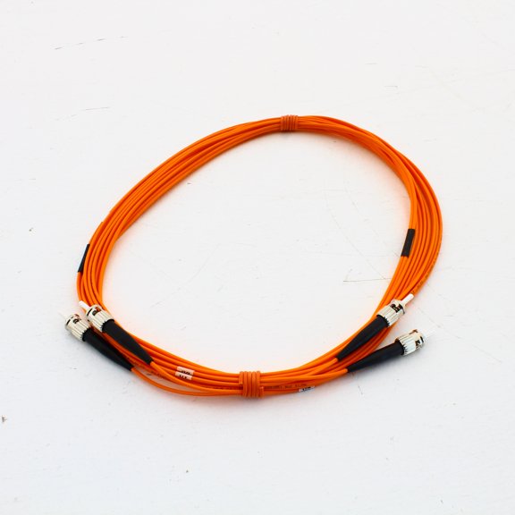 Hubbell DFPCSTSTC5MM Fiber Optic 5m Patch Cord Plenum OM1 Cable Duplex MM ST-ST