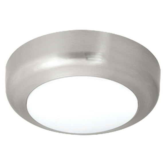 Hubbell Dual Lite 11 inch round LED Ceiling Light, EVSBN, Brushed Nickel, 17 watts, 1200 lumens, 4000K Color Temperature, 120/277Vac, 0-10V Dimming