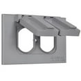 thumbnail image 1 of Hubbell Electrical 1C-DH-AL Single Gang Flip Cover- Gray, 1 of 1