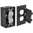 thumbnail image 1 of Hubbell Electrical FCD35-BR Duplex Receptacle Outlet Kit- Bronze, 1 of 1