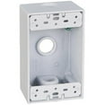 thumbnail image 1 of Hubbell Electrical FSB50-3-W 1 Gang Rectangular Outlet Box- White, 1 of 1