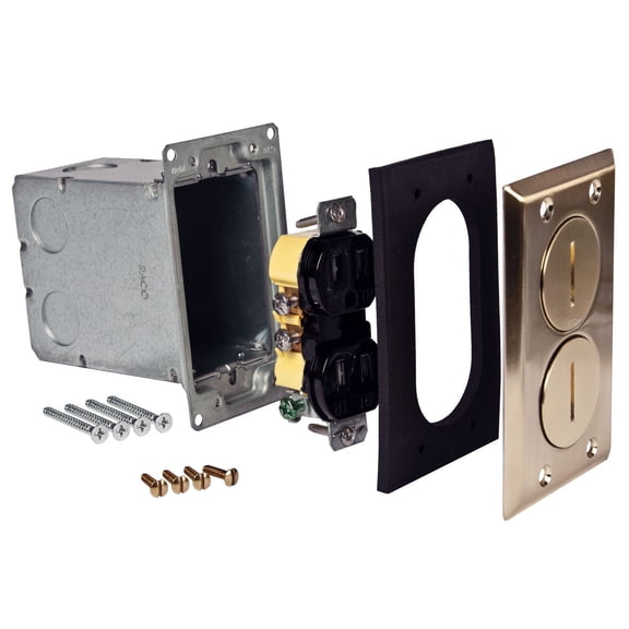 Hubbell Electrical Products 3505963 Raco Floor Box Kit Rectangular  Yellow