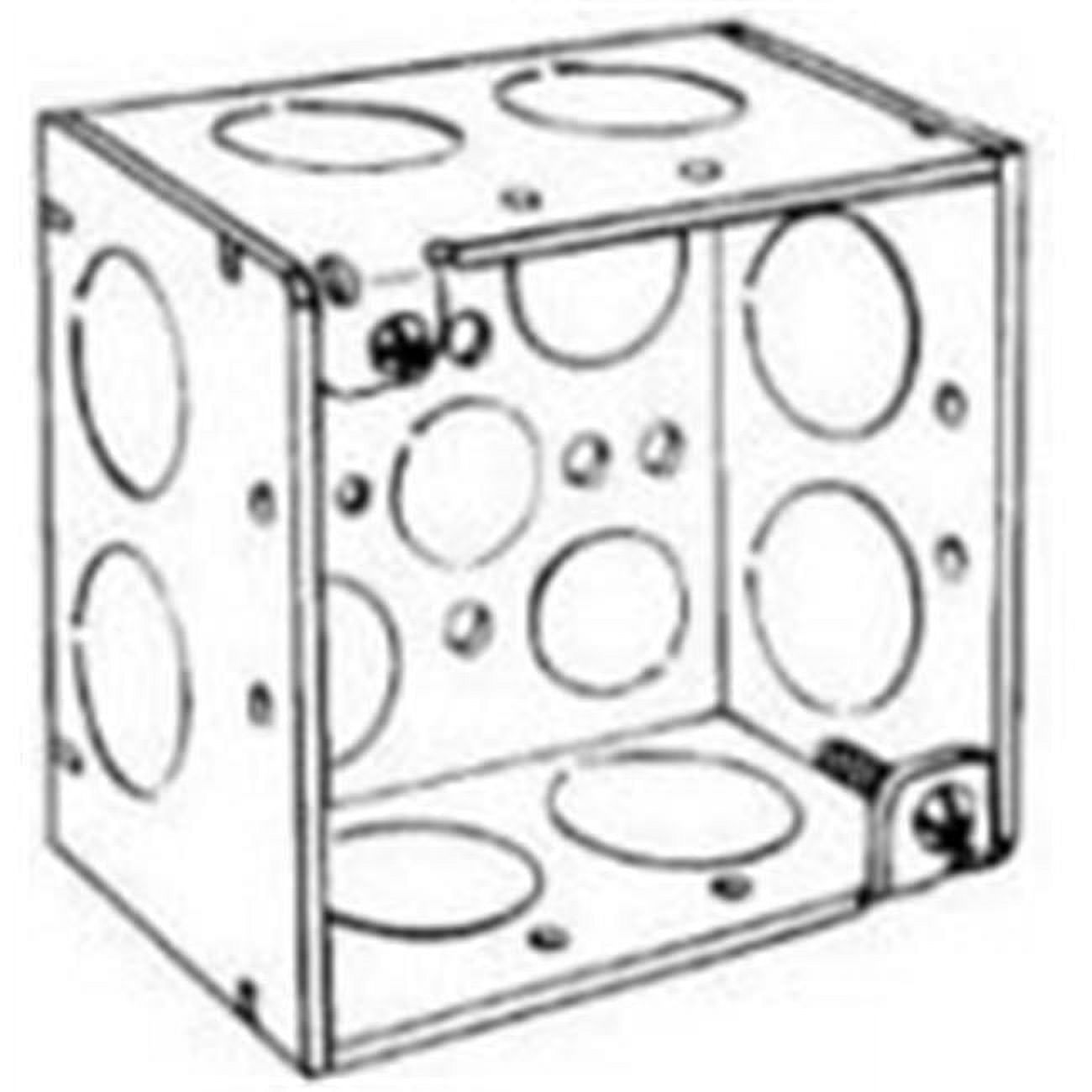Raco 30.3 cu in Square Metal 2 gang Outlet Box Metallic
