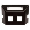 thumbnail image 1 of Hubbell  Furniture Plate - 2-Port- Black, 1 of 1