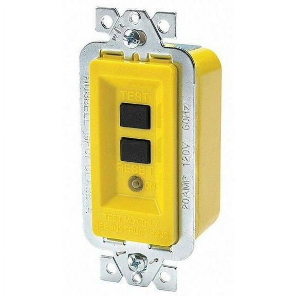 Hubbell Wiring Device-Kellems Yellow GFCI Module, 20A 120VAC GFMST20