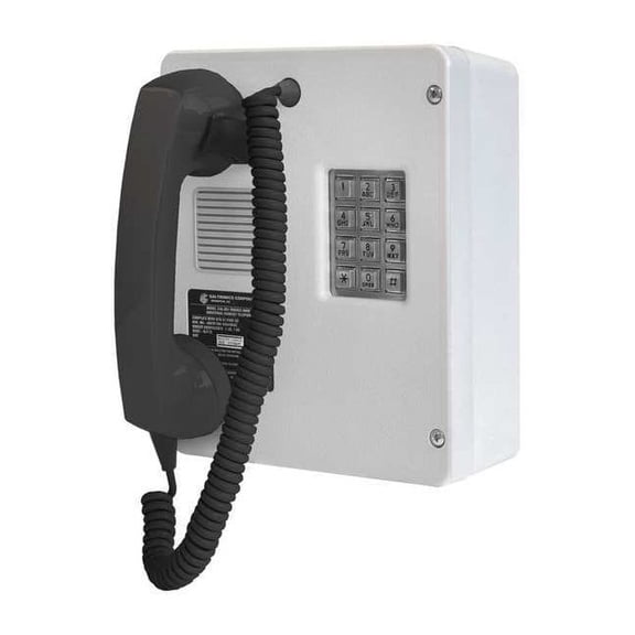Hubbell Gai-Tronics Telephone,Industrial Indoor, Single Line 246-001