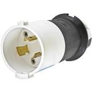 Hubbell HBL2321S LKG S/SHRD PLUG 20A 250V L6-20P B/W
