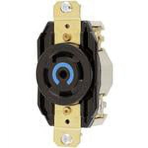 Hubbell HBL2810 LKG RCPT 30A 3P 120/208V L21-30R BK