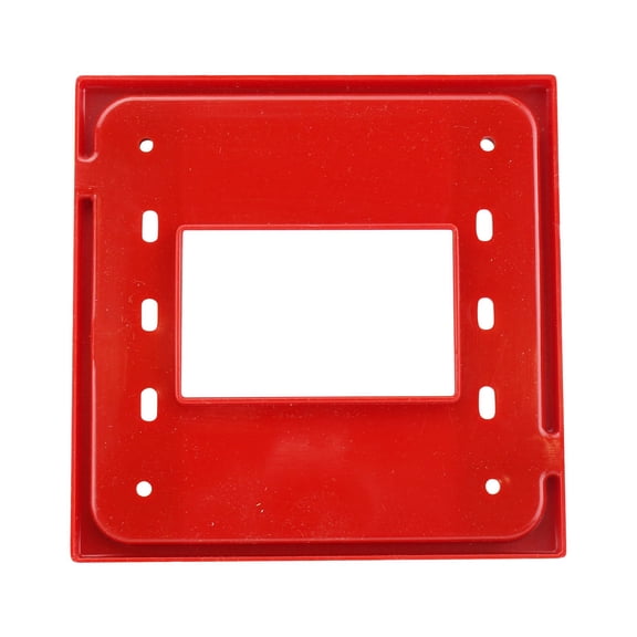 Hubbell HBL4APR Adapter Plate 4-Plex Straight Blade Devices Non-Metallic, Red
