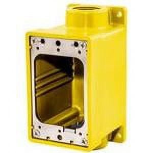 Hubbell HBL60CM83A WATERTIGHT FD BOX 3/4 YELLOW
