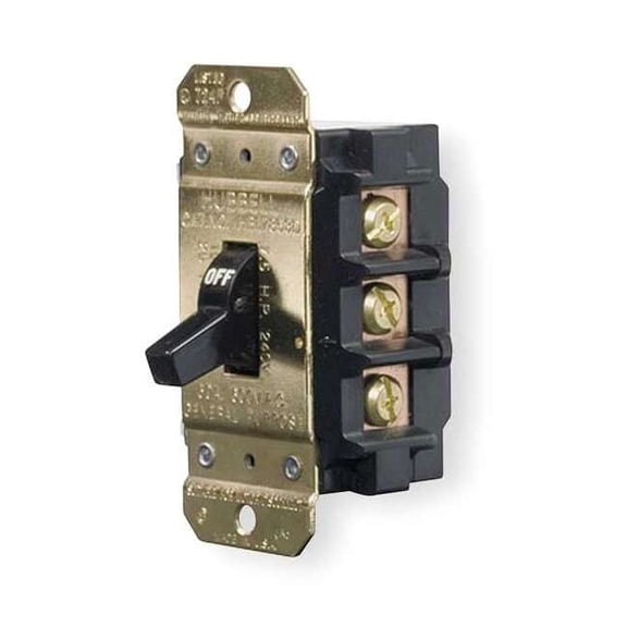 Hubbell Wiring Device-Kellems Manual Motor Switch,40A,600VAC,2P HBL7842D