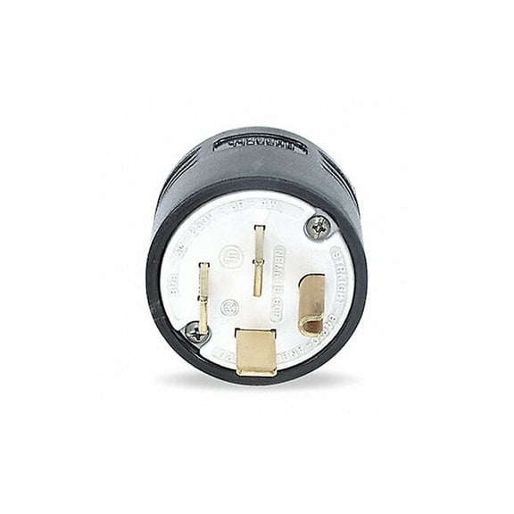 Hubbell HBL8461C Plug, 3 Pole and 4 Wire, 60 amp, 3 Phase-250V, 15-60P, Black CA3