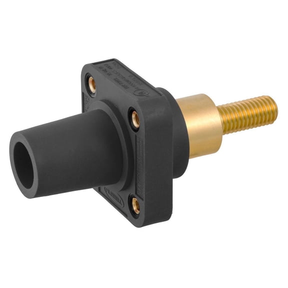 Hubbell HBLFRSCEBK Single Pole Receptacle