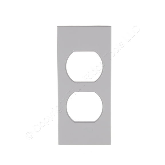 Hubbell HBLST302GY Gray Duplex Snap-In Plate Cover for Recessed Wall Floor Box