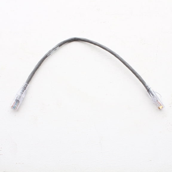 Hubbell HC5EGY01 Patch Cord 1 Ft Cat 5e Gray LAN Ethernet Network Cable