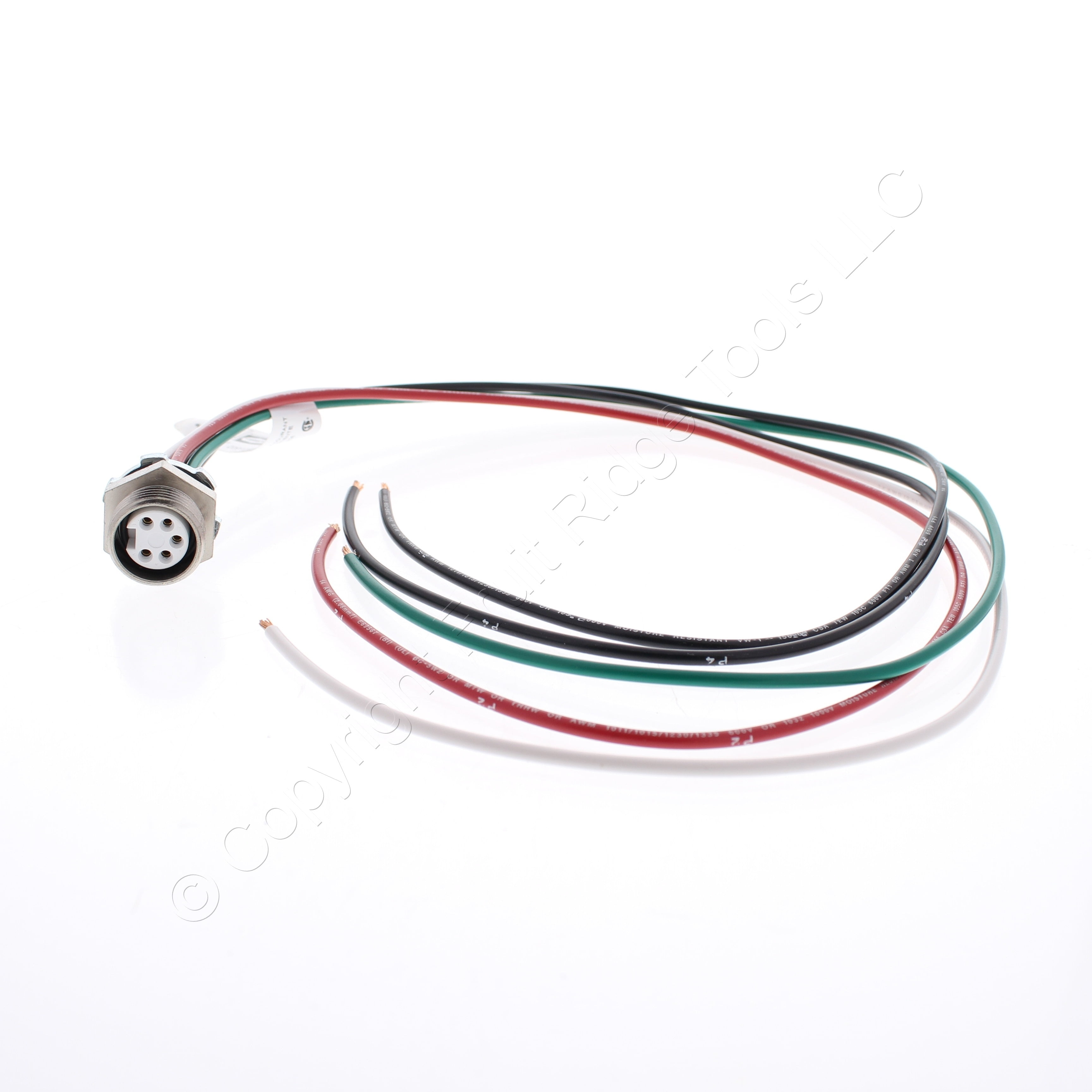 Hubbell HRMS05802 MiniQuick Female Receptacle 4P5W Straight QuickConnect 14AWG