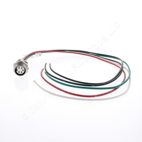 Hubbell HRMS05802 MiniQuick Female Receptacle 4P5W Straight QuickConnect 14AWG