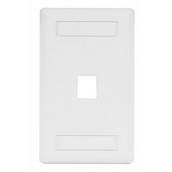 Hubbell Premise Wiring Faceplate,1 Port IFP11W