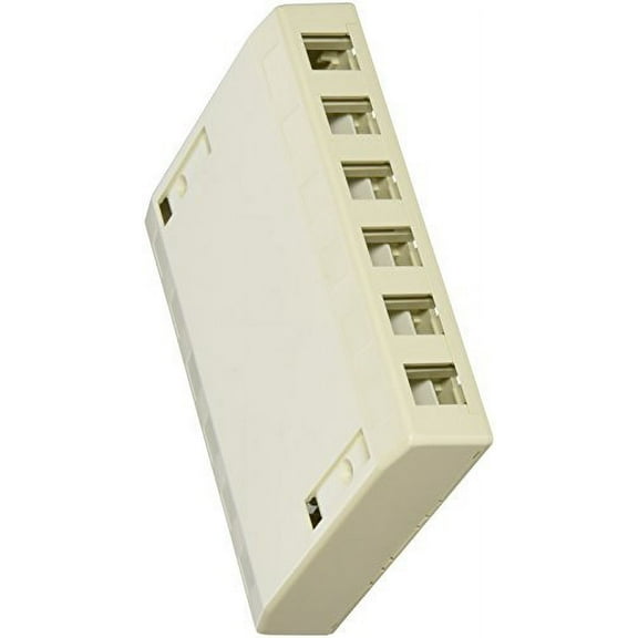 Hubbell ISB12OW iSTATION Surface Mount Housing, 12 Port, Office White