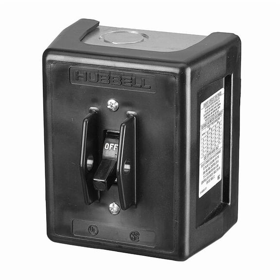 Hubbell Wiring Device-Kellems Manual Motor Switch,30A,600VAC,3P HBL1389