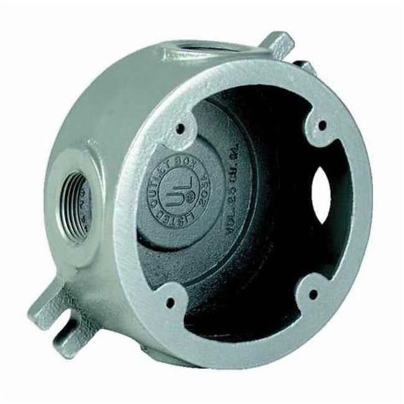 Hubbell Killark Conduit Outlet Body,Alum,Trd Sz 1/2in VLJX-1WW