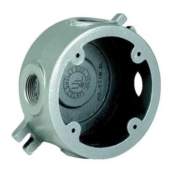 Hubbell Killark Conduit Outlet Body,Alum,Trd Sz 1/2in VLJX-1WW